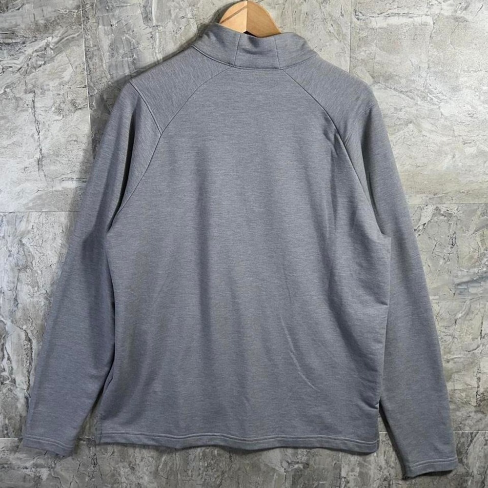Mr. Peanut Grey quarter zip sweatshirt with embroidered Mens Size L #peanuts - Picture 4 of 7